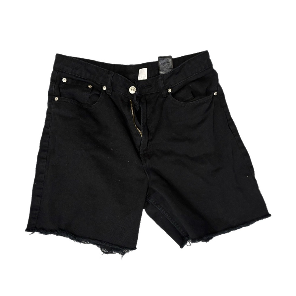 🌺 Ladies H&M Black Jean Shorts Size 8